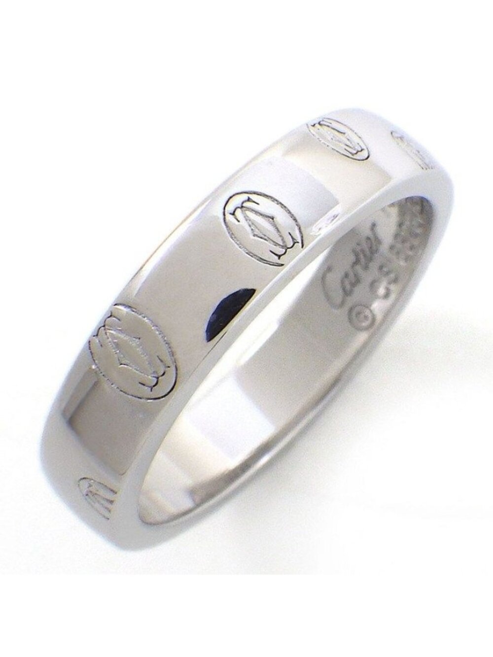 Cartier Ring Happy Birthday SM 2C Logo 18k White Gold